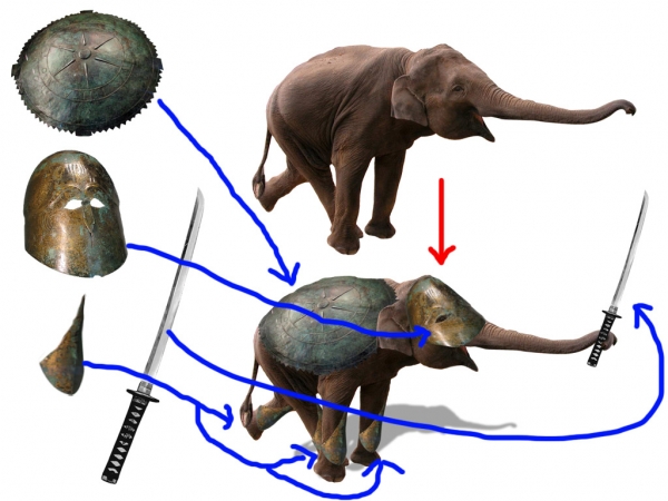 Creation of Elephant War: Step 1